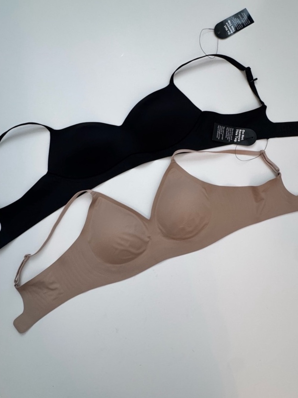 EBY Relief Bra Set of 2 Everyday Smooth T-Shirt Bra - Black & Nude